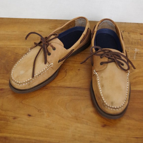 Mountain Creek Shoes Mens Light Brown Leather Classic Styled Boat Shoes Size 9d Poshmark
